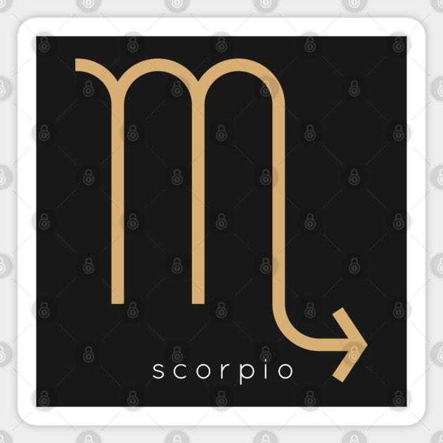 Zodiac Sign Scorpio Sticker by teeleoshirts